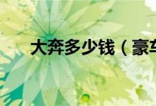 大奔多少钱（豪车贵自有它的道理！）