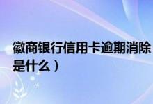 徽商银行信用卡逾期消除（徽商银行信用卡逾期还款的后果是什么）