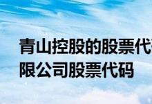 青山控股的股票代码是多少 青山控股集团有限公司股票代码 