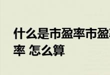 什么是市盈率市盈率能说明什么 什么是市盈率 怎么算 