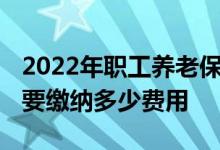 2022年职工养老保险选择最低缴费档次 一年要缴纳多少费用 