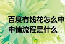 百度有钱花怎么申请 百度有钱花满选健康的申请流程是什么