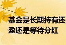 基金是长期持有还是及时止盈 基金是手动止盈还是等待分红