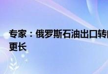 专家：俄罗斯石油出口转向亚洲需要几年时间天然气时间将更长