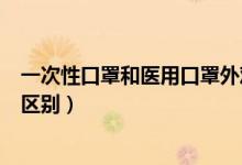 一次性口罩和医用口罩外观区别（一次性口罩和医用口罩的区别）