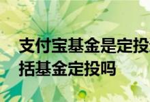 支付宝基金是定投还是买入 支付宝总资产包括基金定投吗