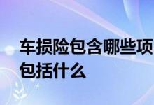 车损险包含哪些项目怎么理赔 车险里车损都包括什么