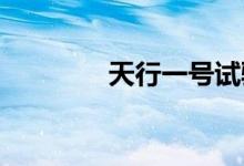 天行一号试验卫星发射成功