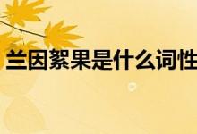 兰因絮果是什么词性（兰因絮果是什么意思）