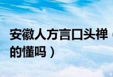 安徽人方言口头禅（安徽地方话大盘点你都听的懂吗）