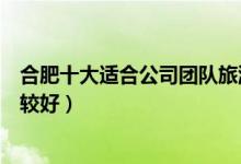 合肥十大适合公司团队旅游的地方（合肥集体游玩去哪里比较好）
