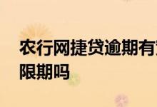 农行网捷贷逾期有宽限期吗 农行网捷贷有宽限期吗