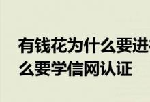 有钱花为什么要进行学信网验证 有钱花为什么要学信网认证