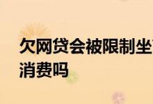 欠网贷会被限制坐高铁吗 欠网贷会被限制高消费吗