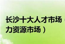 长沙十大人才市场（长沙人才招聘市场长沙人力资源市场）