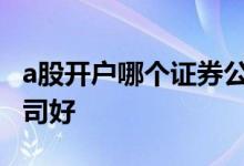 a股开户哪个证券公司好 股市开户哪个证券公司好