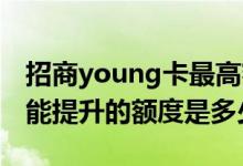 招商young卡最高额度是多少 招商young卡能提升的额度是多少呢
