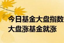 今日基金大盘指数是多少点 指数基金是不是大盘涨基金就涨