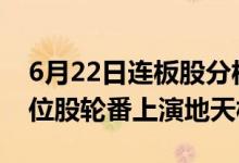 6月22日连板股分析：连板股晋级率超4成高位股轮番上演地天板