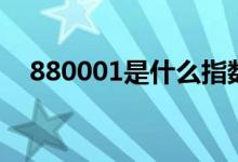 880001是什么指数 880001是什么股票 