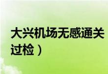 大兴机场无感通关（采用“海关+安检”一次过检）