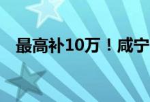 最高补10万！咸宁公布最新购房补贴政策