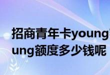 招商青年卡young额度多少钱 招商青年卡young额度多少钱呢