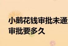 小鹅花钱审批未通过怎么解决 小鹅花钱额度审批要多久