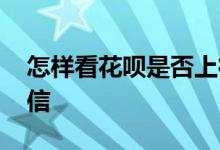 怎样看花呗是否上征信 怎么看花呗是否上征信 