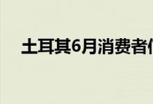 土耳其6月消费者信心指数降至历史最低