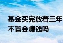 基金买完放着三年不动会有收益吗 基金买了不管会赚钱吗