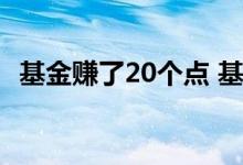 基金赚了20个点 基金的盈利25个点是多少