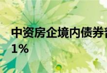 中资房企境内债券普跌世茂一债券一度大跌11%