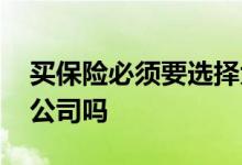 买保险必须要选择大公司吗 买保险要选择大公司吗