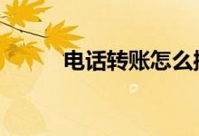 电话转账怎么操作 电话能转账吗