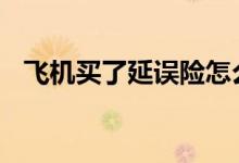 飞机买了延误险怎么理赔 航延险怎么理赔