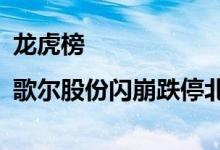 龙虎榜|歌尔股份闪崩跌停北向资金净卖出3.72亿元