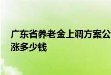 广东省养老金上调方案公布时间2022 广州省养老金平均能涨多少钱 