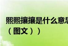 熙熙攘攘是什么意思啊（熙熙攘攘是什么意思（图文））