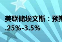 美联储埃文斯：预期2022年年底政策利率为3.25%-3.5%