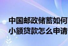 中国邮政储蓄如何申请小额贷款 邮政无抵押小额贷款怎么申请