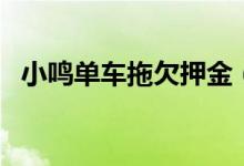 小鸣单车拖欠押金（你的押金还能退还吗）