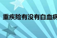 重疾险有没有白血病 重疾险可以保白血病吗