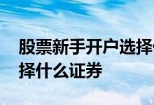 股票新手开户选择什么证券 股票新手开户选择什么证券