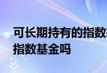 可长期持有的指数基金有哪些 上班族可以买指数基金吗