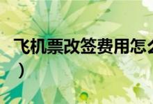 飞机票改签费用怎么算（一般需要扣手续费吗）