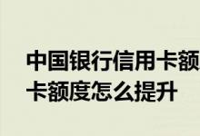 中国银行信用卡额度怎样提高 中国银行信用卡额度怎么提升