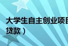 大学生自主创业项目有哪些（大学生自主创业贷款）