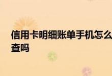 信用卡明细账单手机怎么查询 如何查询信用卡账单 手机能查吗