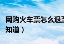 网购火车票怎么退票（这两种退票方法你需要知道）